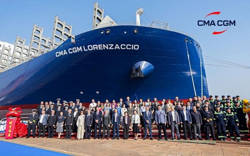 christening of CMA CGM Lorenzaccio last Oct/16th